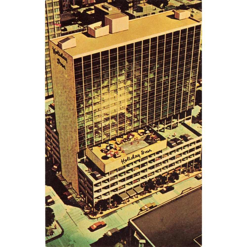 Vintage University City Holiday Inn Philadelphia PA Postcard Aerial View VG+